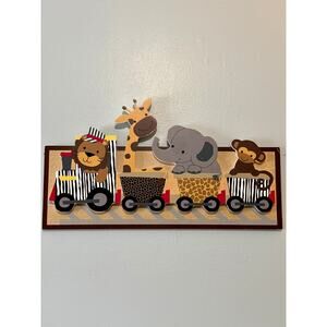 Lambs & Ivy Safari Train Wall Decor Jungle Animals Nursery Safari